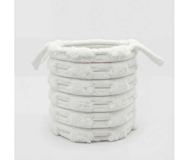 Cesta catalina l 30x30x30cm cor cru