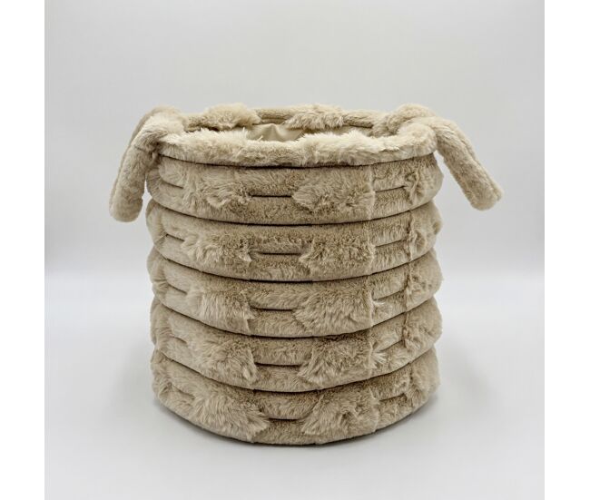 Cesta catalina l 30x30x30cm cor camel