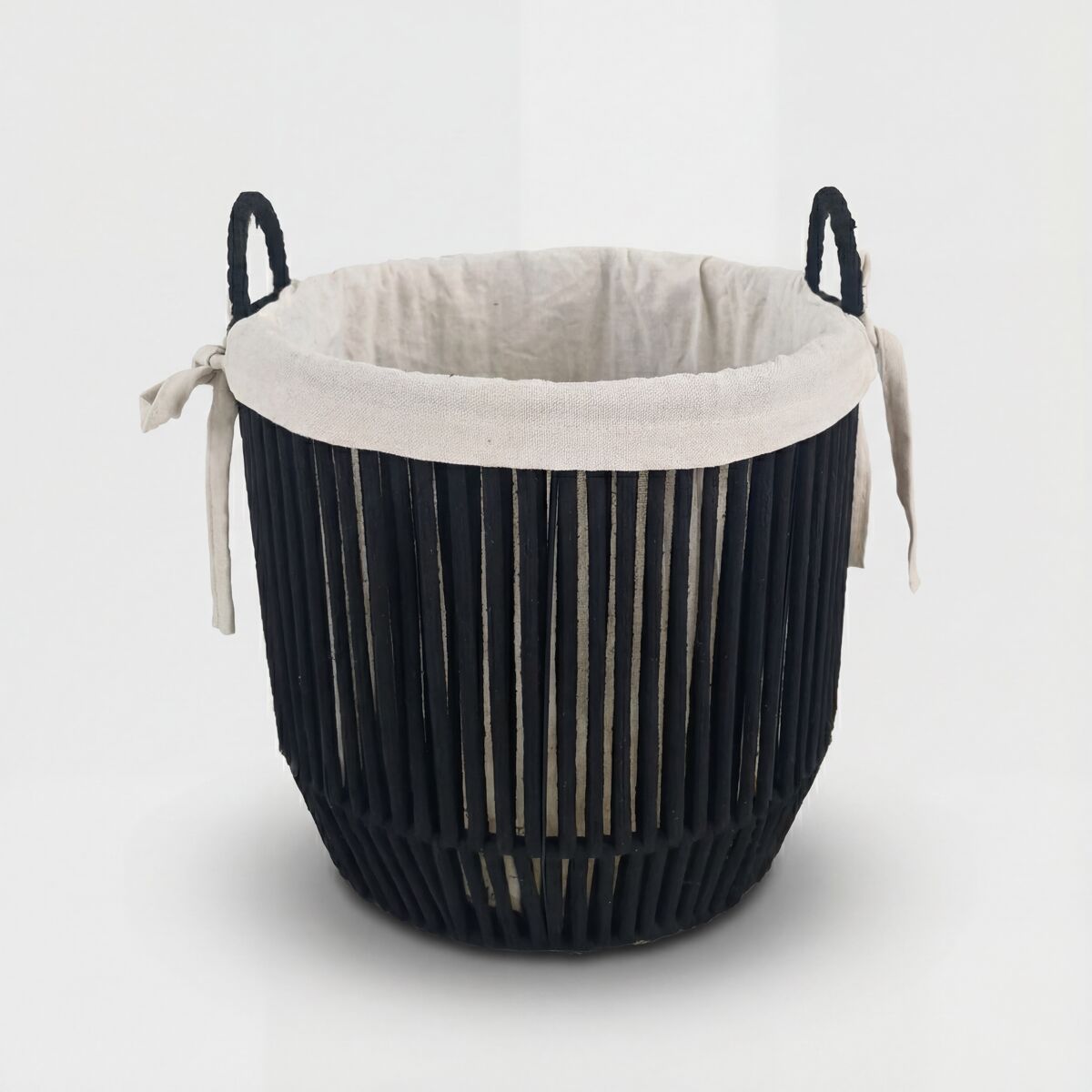 Cesta kyrka l 31x35x35cm cor preto