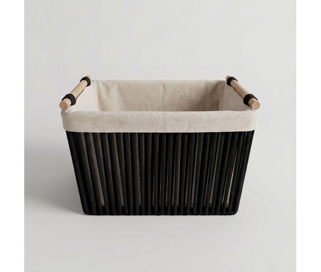 Cesta noah m 23x35x30cm cor preto