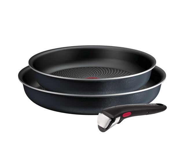 Conjunto 2 frigideiras ingenio 24 e 28cm com pega removível tefal