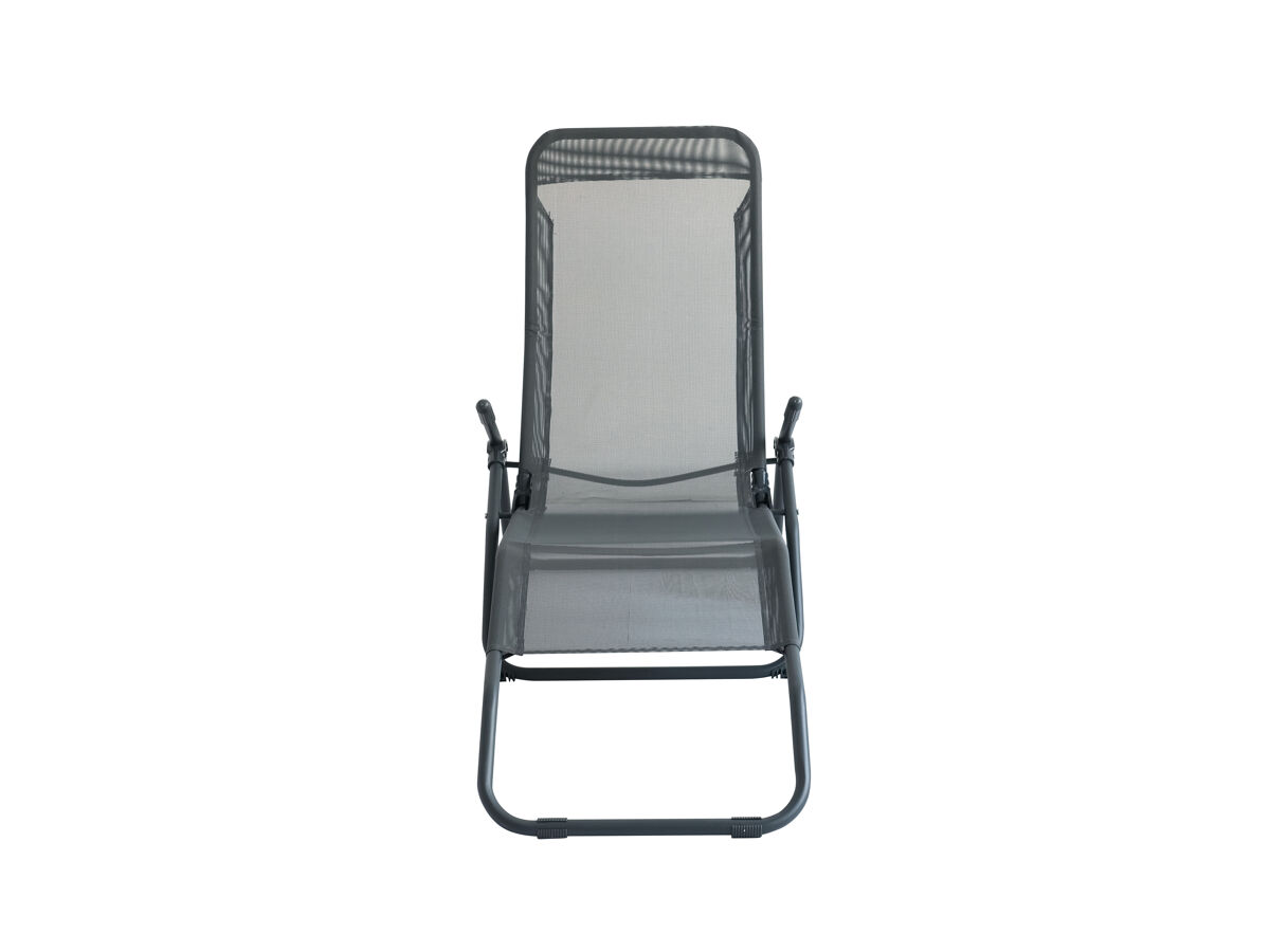 Espreguiçadeira de jardim ROSAS cor antracite