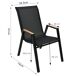 Conjunto de jardim IBIZA com mesa e 6 cadeiras Conjunto de jardim IBIZA com mesa e 6 cadeiras Preto