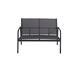Conjunto de jardim LUGO 4 lugares com mesa baixa Conjunto de jardim LUGO 4 lugares com mesa baixa Cinza Escuro