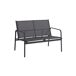 Conjunto de jardim LUGO 4 lugares com mesa baixa Conjunto de jardim LUGO 4 lugares com mesa baixa Cinza Escuro