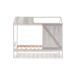 Cama tipo cabana ELIOT 90cm branco cinza claro e cinza escuro Cama tipo cabana ELIOT 90cm branco cinza claro e cinza escuro Branco/Cinza