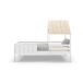 Cama tipo cabana ANGELA 90cm branca lacada e madeira natural Cama tipo cabana ANGELA 90cm branca lacada e madeira natural Natural/ Branco