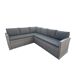 Conjunto de canto para jardim GAVÁ com mesa alta Conjunto de canto para jardim GAVÁ com mesa alta Cinza Escuro