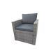 Conjunto de canto para jardim GAVÁ com mesa alta Conjunto de canto para jardim GAVÁ com mesa alta Cinza Escuro