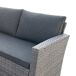 Conjunto de canto para jardim GAVÁ com mesa alta Conjunto de canto para jardim GAVÁ com mesa alta Cinza Escuro