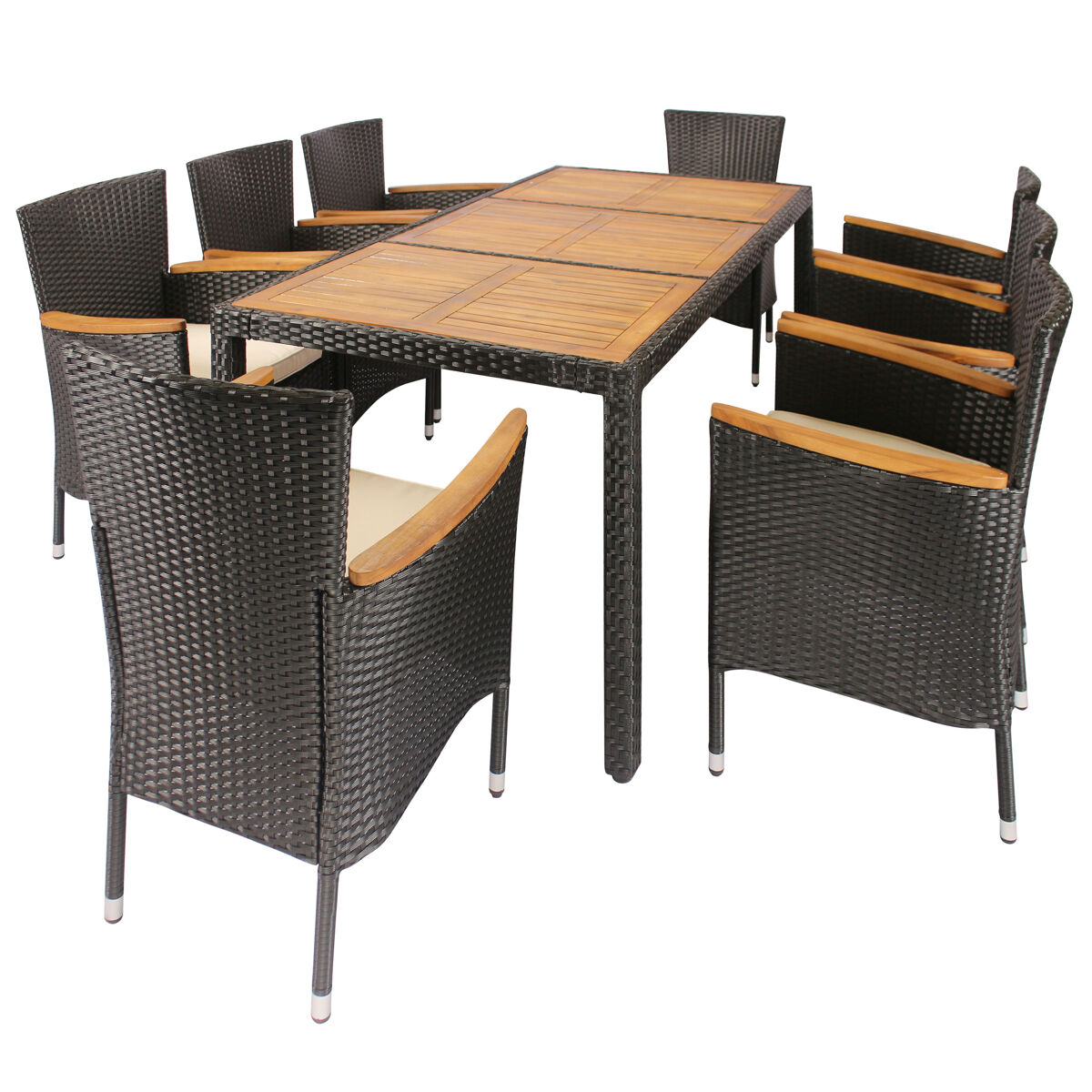 Conjunto de jardim CARTAYA com mesa e 8 cadeirões