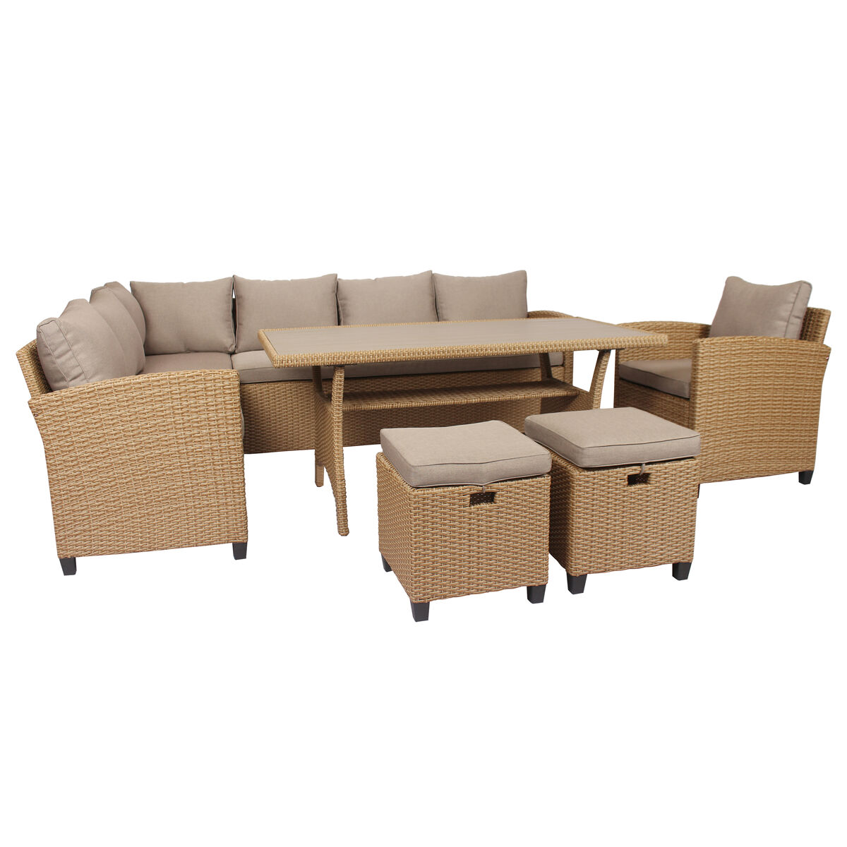 Conjunto de jardim PORTO II castanho