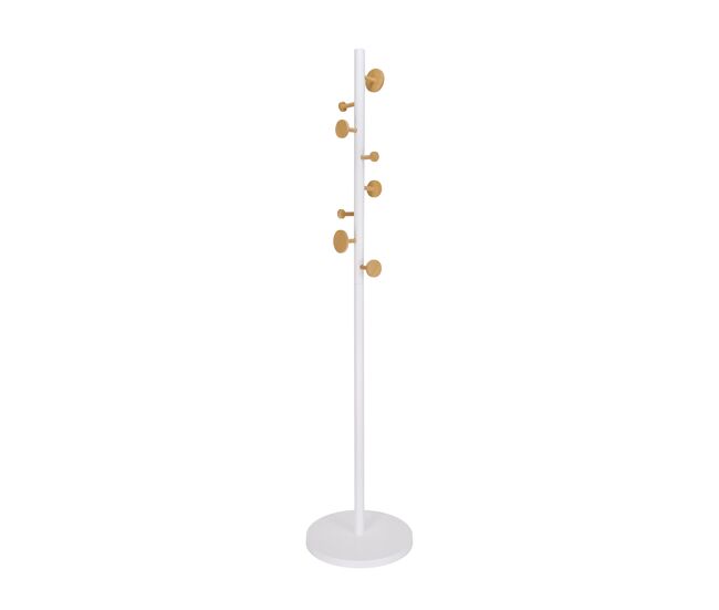 Cabide de pé luca 176cm cor branco - conforama