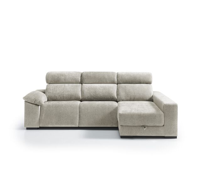 Chaise longue direita com relax elétrico all cor branco