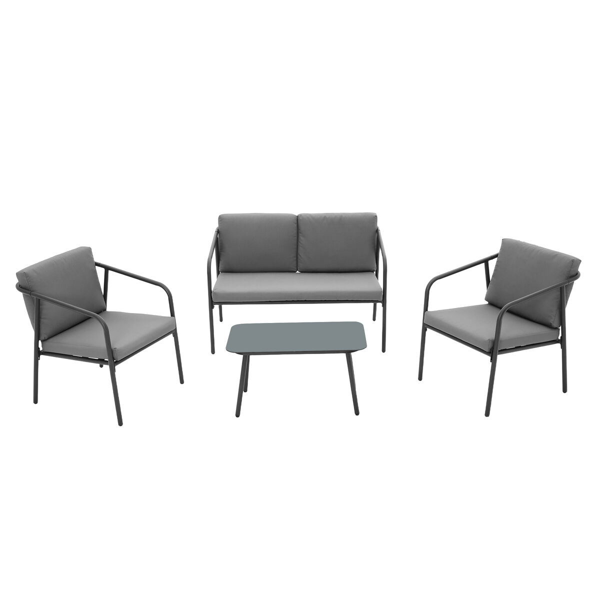 Conjunto de jardim NARÓN cor cinza