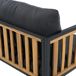 Conjunto de jardim NERJA preto com madeira de acácia Conjunto de jardim NERJA preto com madeira de acácia Preto/ Madeira