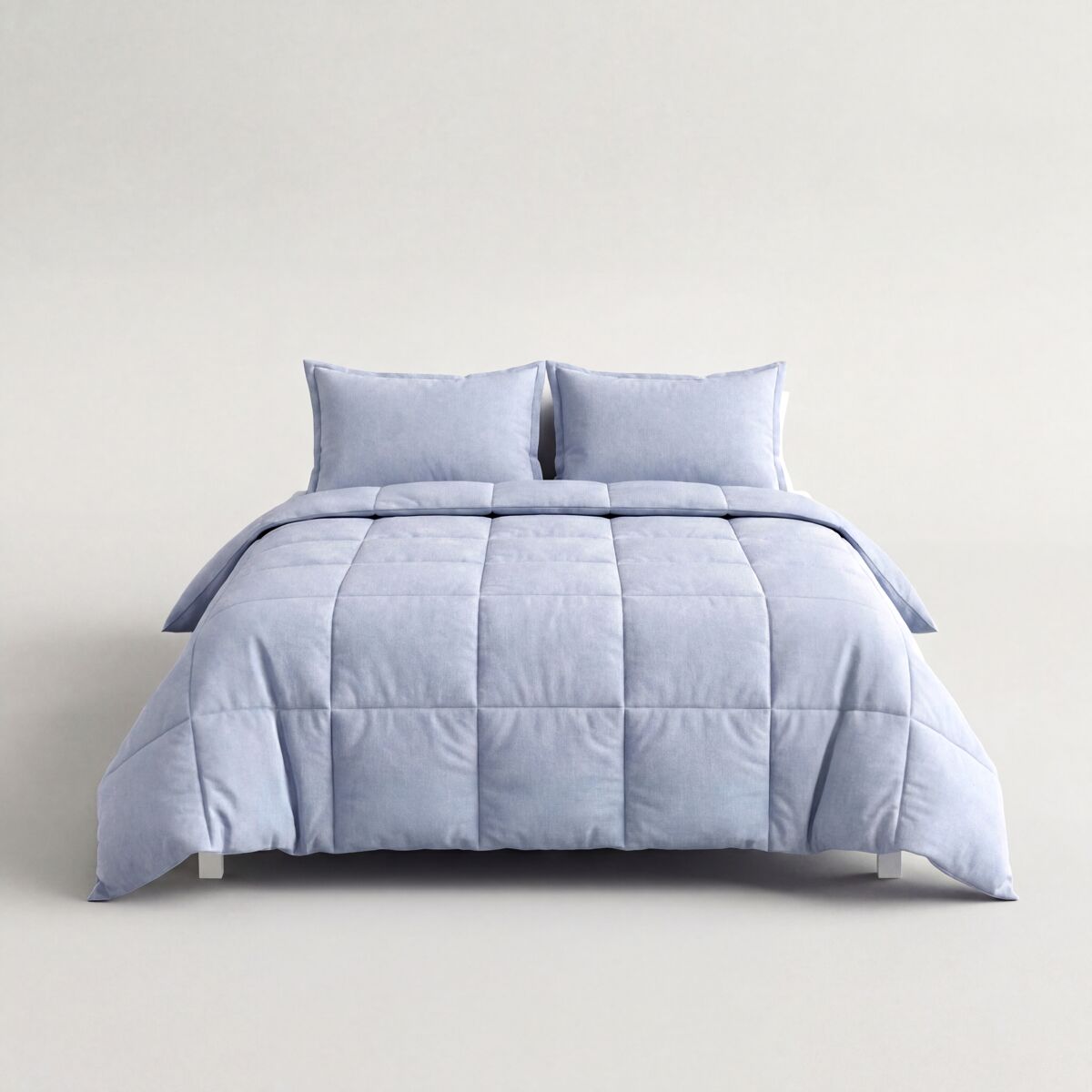 Edredão montblanc somnalis cama 150cm cor cinza
