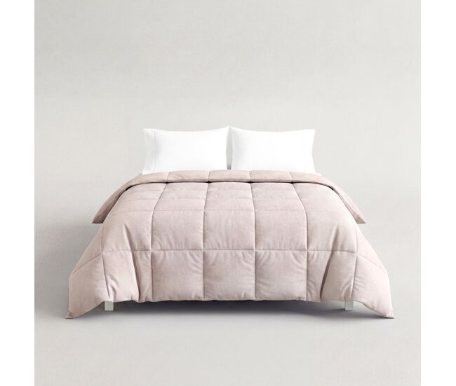 Edredão montblanc somnalis cama 135cm cor bege
