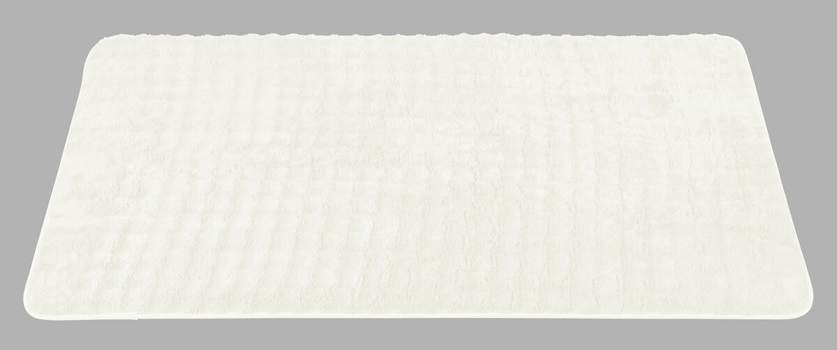 Tapete em poliéster bubble 60x120cm cor branco