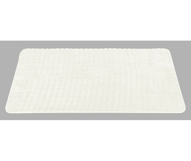 Tapete em poliéster bubble 60x120cm cor branco
