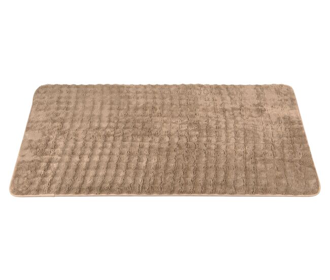 Tapete em poliéster bubble 60x120cm cor taupe