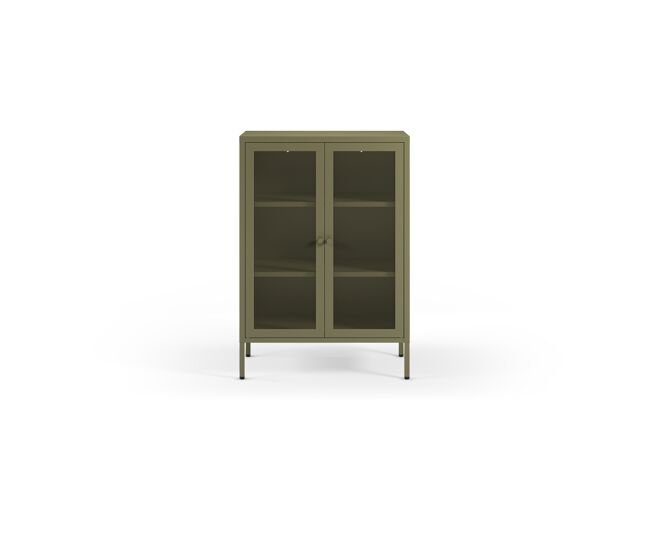 Aparador fayna com 2 portas cor verde - conforama