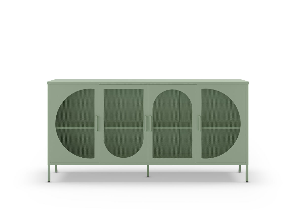 Aparador tayra com 4 portas cor verde - conforama
