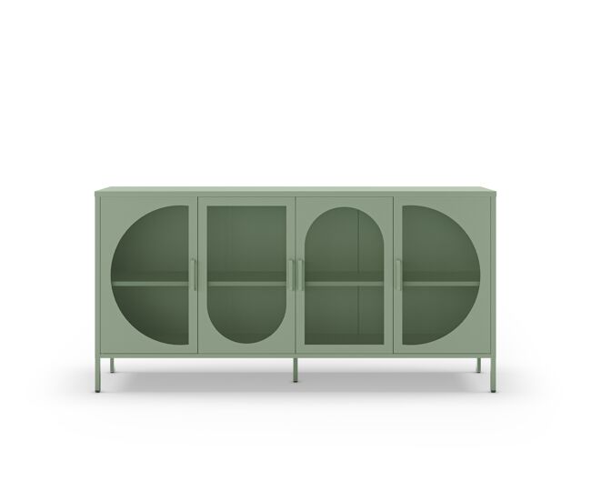 Aparador tayra com 4 portas cor verde - conforama