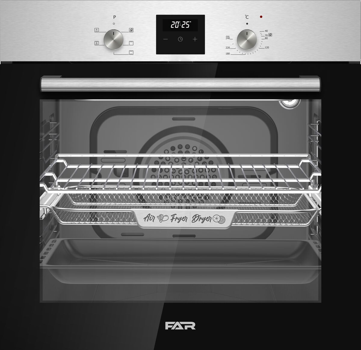 Forno elétrico FAR FA BIDOMF 2025 multifunções 60 litros