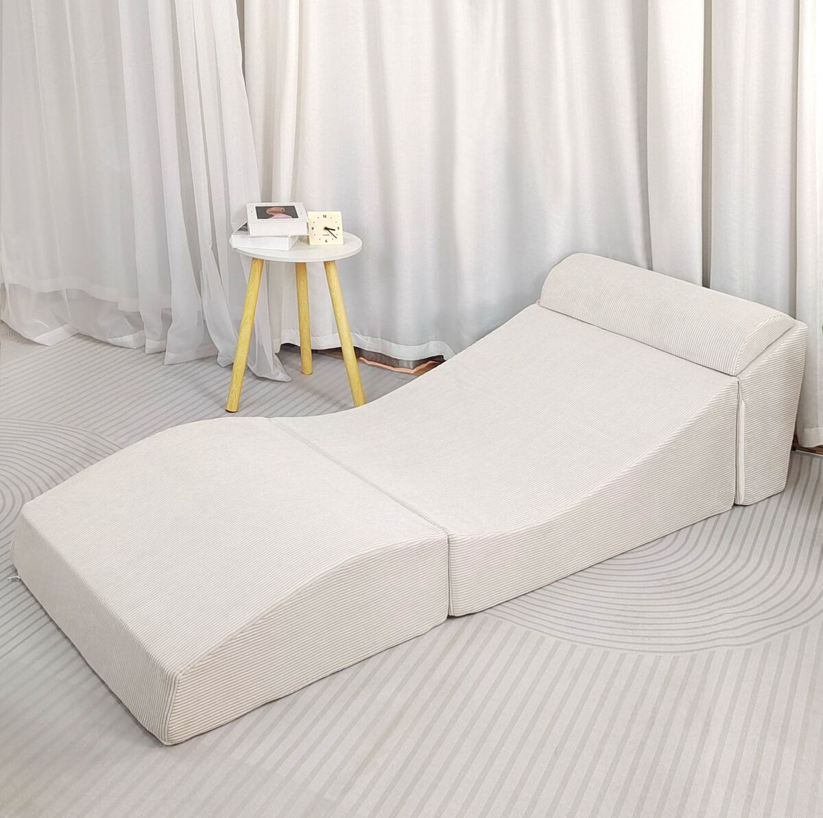 Somnalis Puff Cama Zen 68X90x200cm Cinza