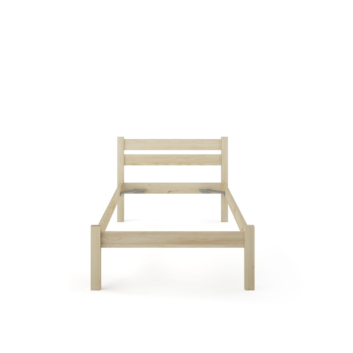 Cama NORDIC madeira maciça polida