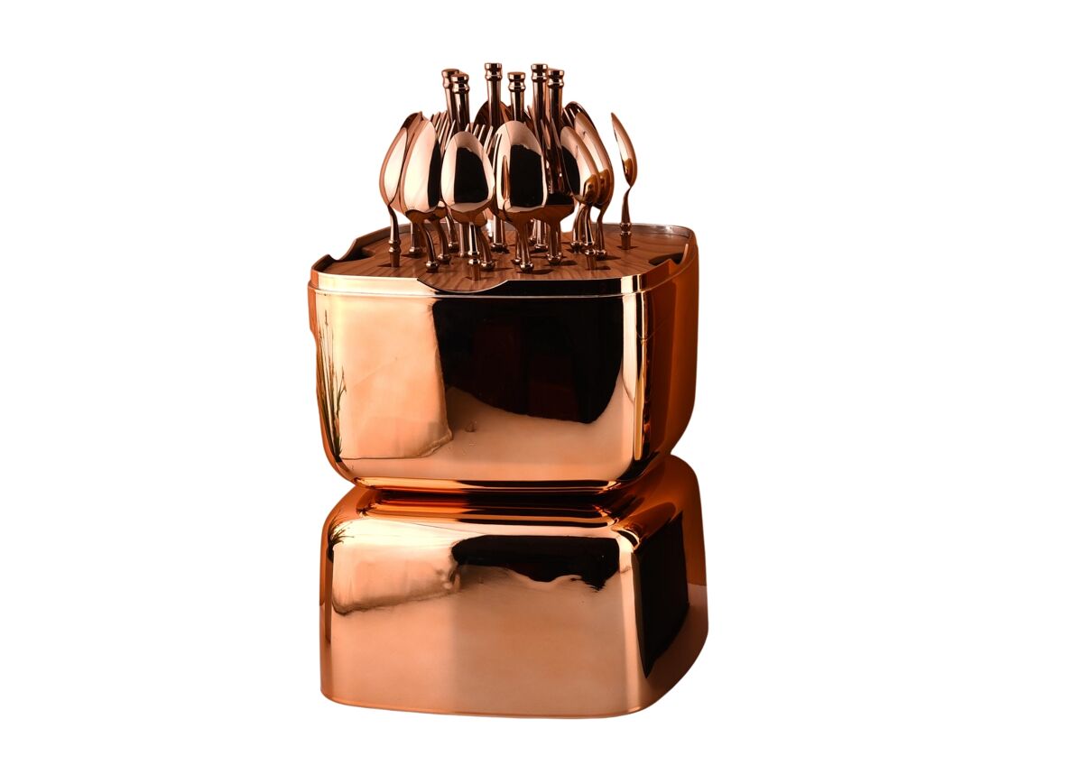 Faqueiro de 24 peças em aço inoxidável marca G9