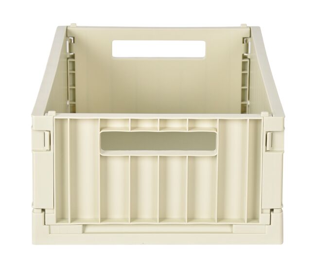 Caixa de plástico plegable i 18,6x43x29,5cm cor bege - conforama