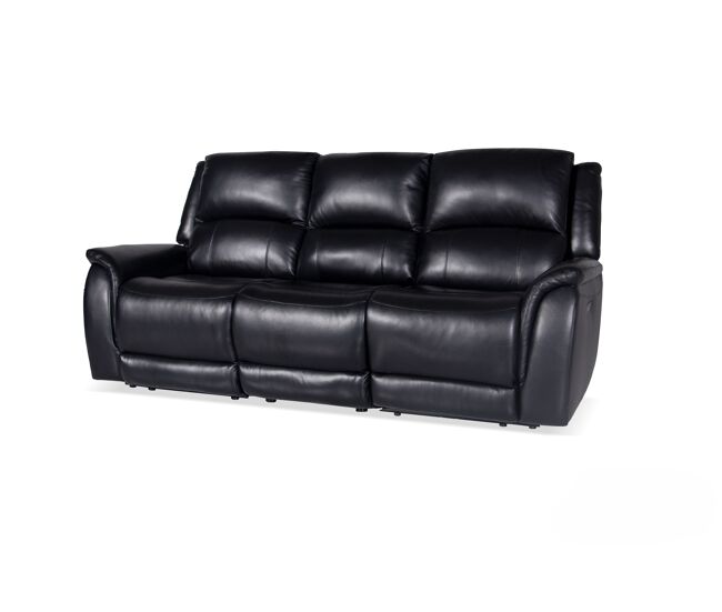 Sofá de 3 lugares ninfa relax elétrico cor preto