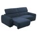 Sofá de 3 lugares com relaxamento manual LOAN XXL Sofá de 3 lugares com relaxamento manual LOAN XXL Azul