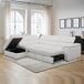 Sofá de canto com cama MAYA Sofá de canto com cama MAYA Branco