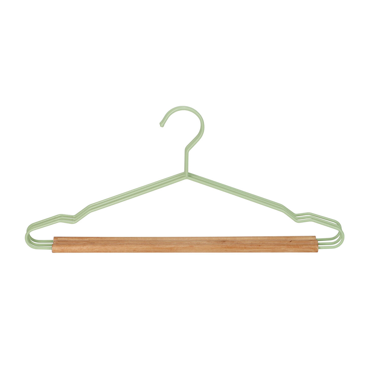 Conjunto de 3 cabides WOOD metal e madeira 20x42x1,2cm