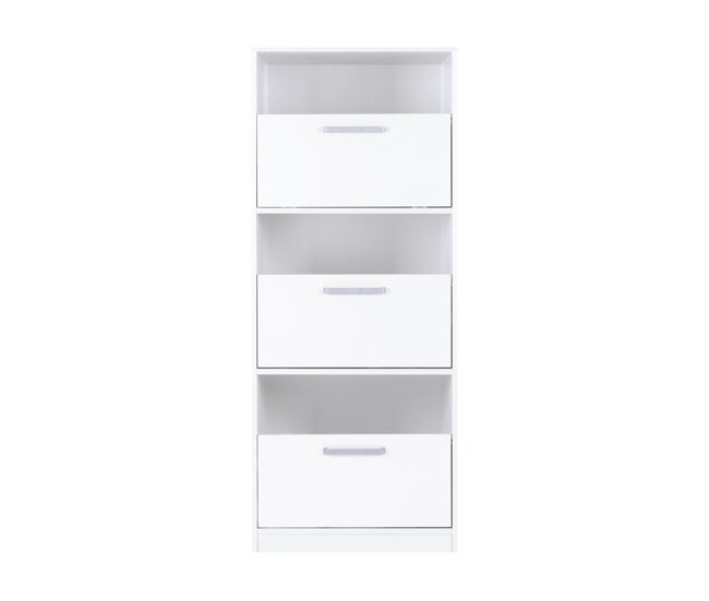 Módulo alto stil com 3 portas 67x164cm blanc