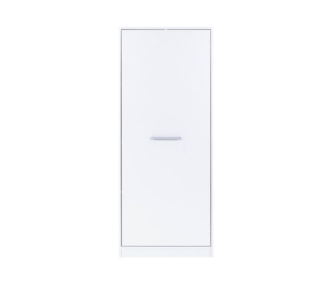 Módulo alto stil varredor 1 porta e étagères 67x164cm blanc