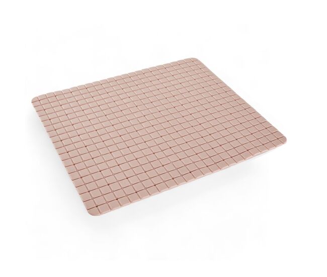 Tapete de banho pvc 65x35cm rosa