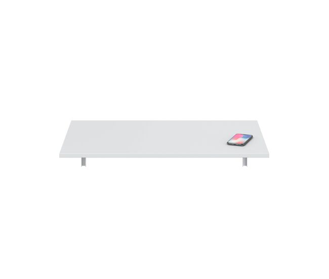 Mesa de parede rebatível ariet 78x50cm branco