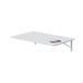Mesa de parede rebatível ARIET 78x50cm Mesa de parede rebatível ARIET 78x50cm Branco/cinza