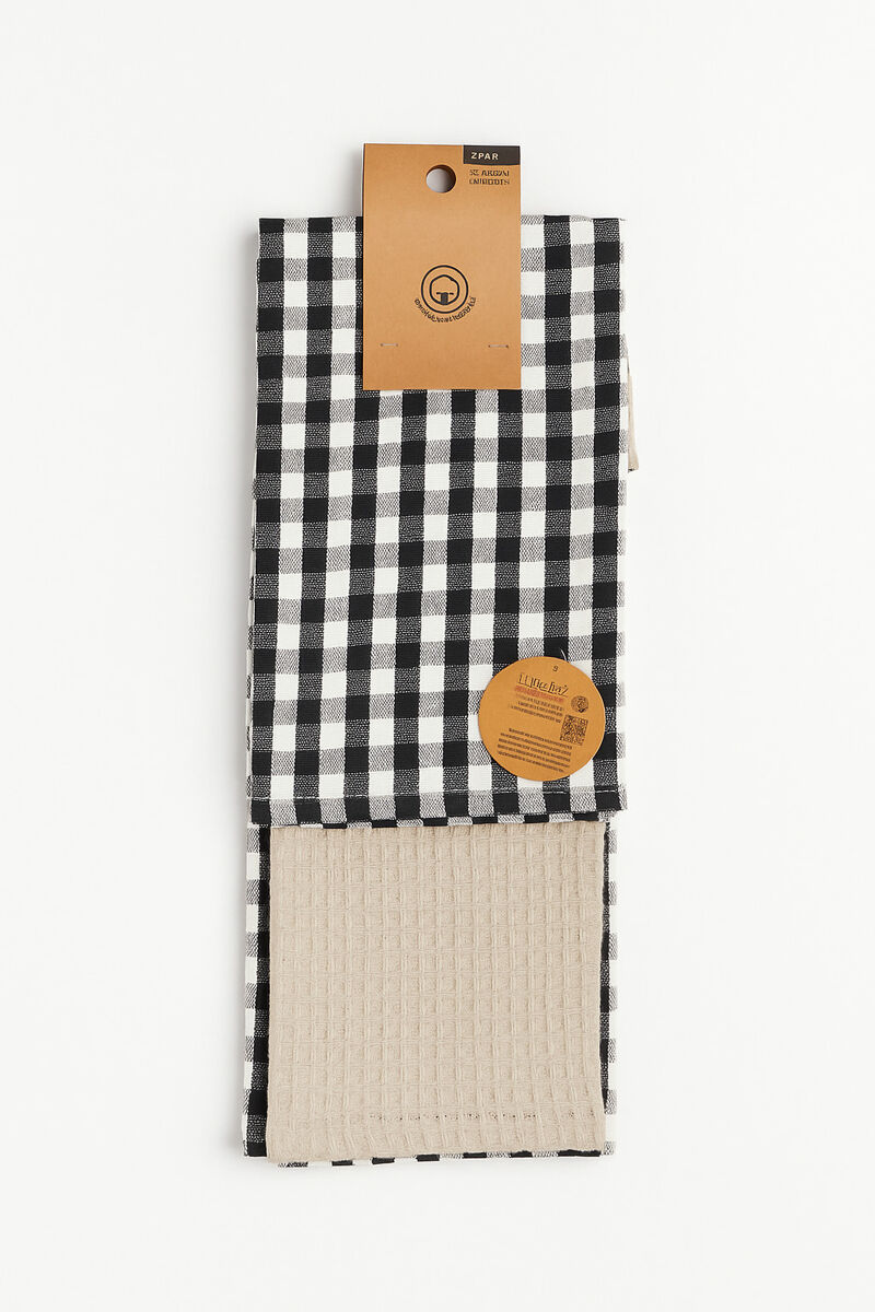 Conjunto de 2 panos de cozinha CHECK 