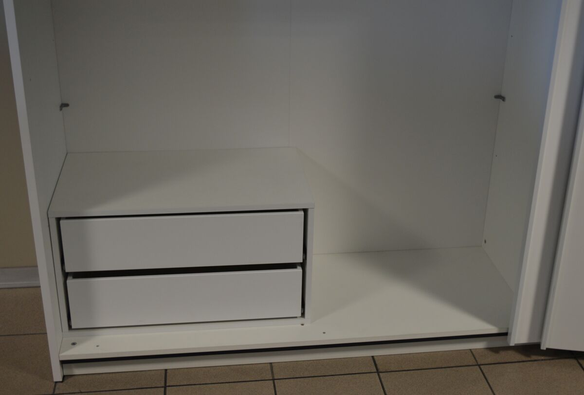 Cómoda SWING com 2 gavetas 39x68cm branca