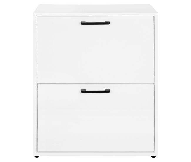 Sapateira primus com 2 gavetas 74x58x26,5cm branco