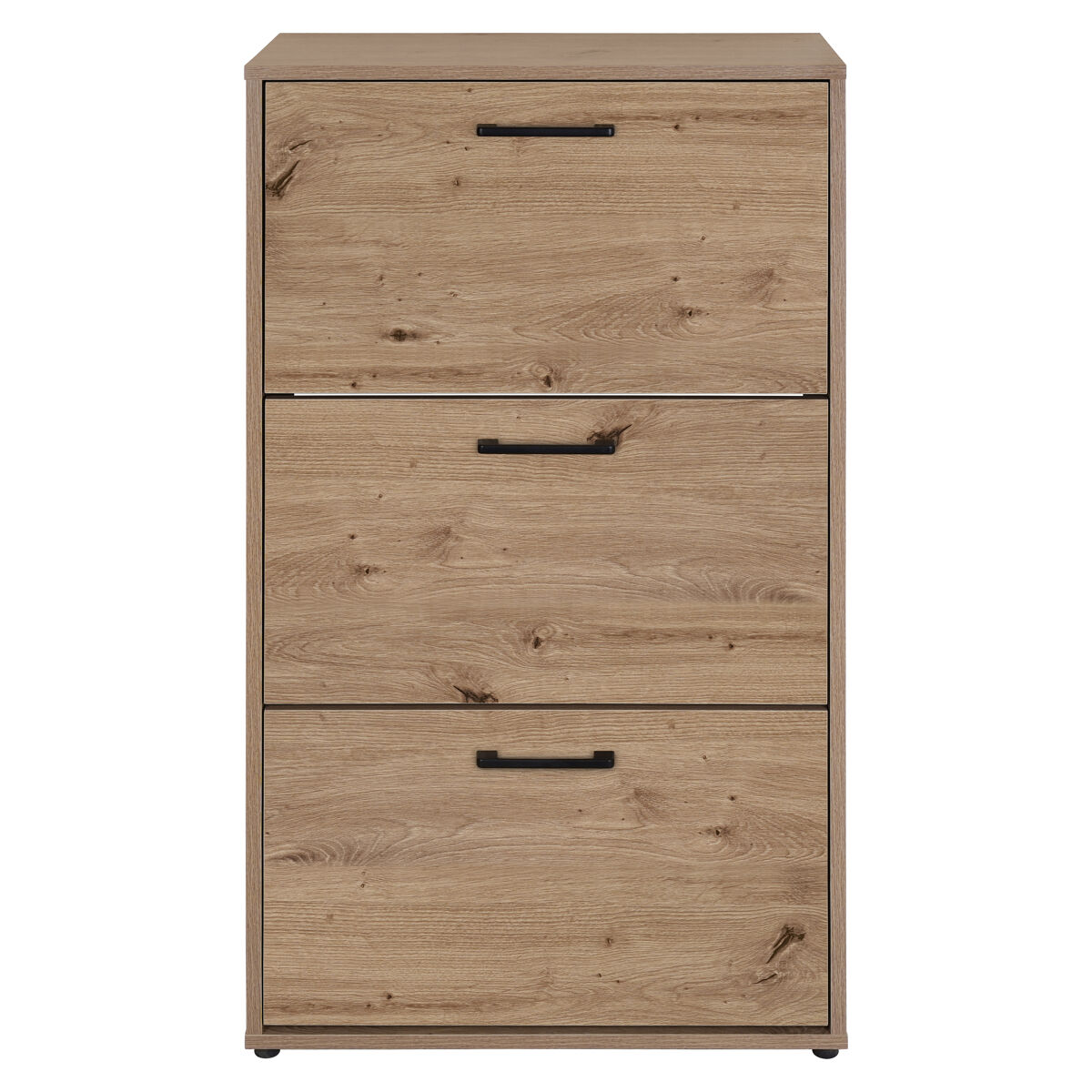 Sapateira primus com 3 gavetas 108,3x58x26,5cm carvalho