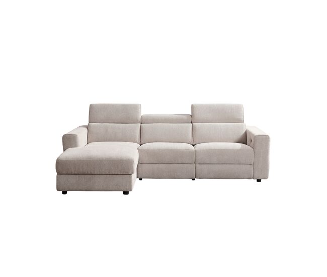 Chaise longue esquerda relax électrique lexi cor bege