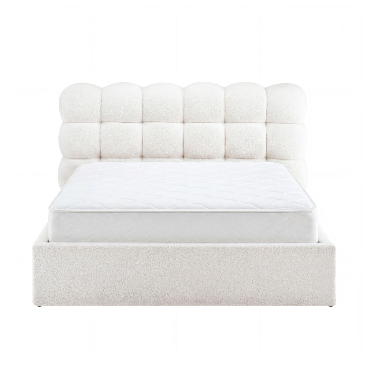 Cama abatível cloud 160x200cm cor bege - conforama