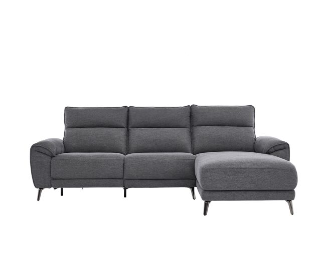 Chaise longue direita relax électrique isa cor gris escuro