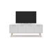 Móvel de TV VOLGA 140cm 4 portas Móvel de TV VOLGA 140cm 4 portas Natural/ Branco
